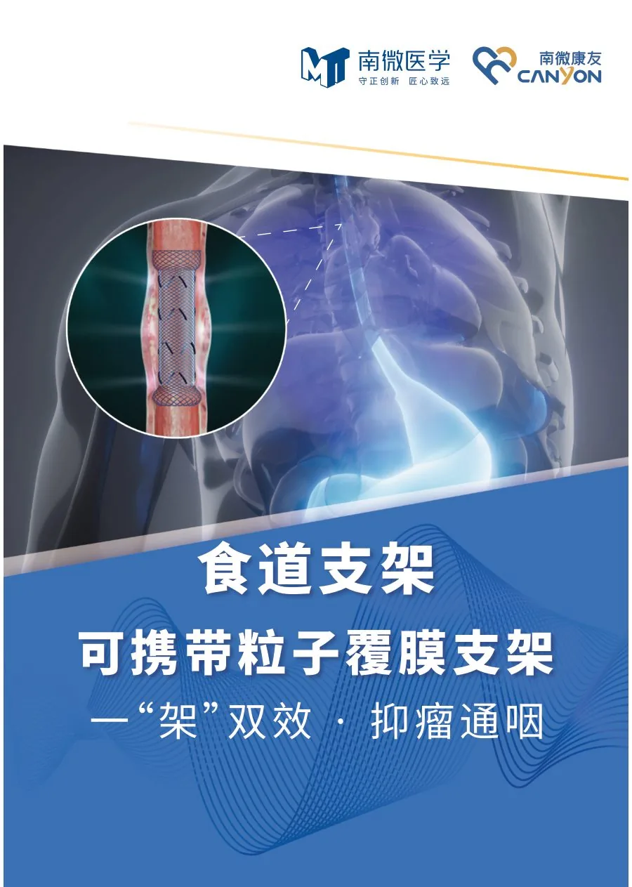 可携带粒子覆膜食道支架